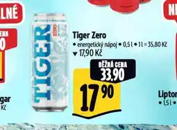 Albert Tiger energy drink nabídka