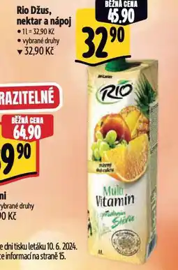 Albert Rio džus, nektar a nápoj nabídka