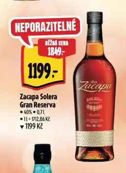 Albert Zacapa solera gran reserva nabídka