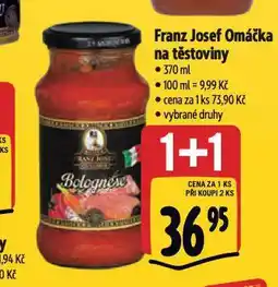 Albert Franz josef omáčka na těstoviny nabídka
