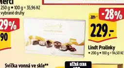 Albert Lindt lindor pralinky nabídka