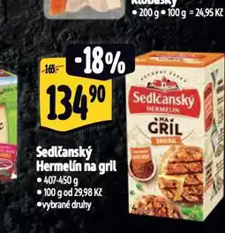 Albert Sedlčanský hermelín na gril nabídka
