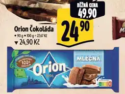 Albert Orion čokoláda nabídka