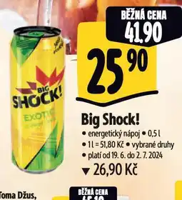Albert Big shock! energetický nápoj nabídka