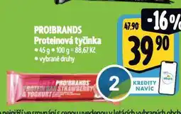 Albert Pro!brands proteinová tyčinka nabídka