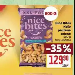 Billa Nice bites kešu pražené solené nabídka
