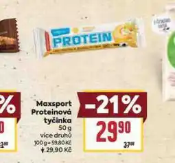 Billa Maxsport proteinová tyčinka nabídka
