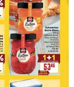 Billa Schwartau extra džem nabídka