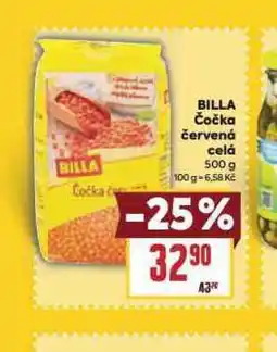 Billa Billa čočka červená celá nabídka
