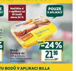 Billa Billa čerstvý sýr nabídka