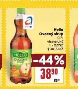 Billa Hello ovocný sirup nabídka
