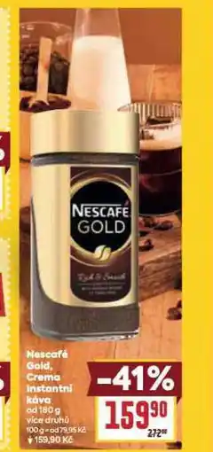 Billa Nescafé gold crema instantní káva nabídka
