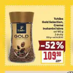 Billa Tchibo gold selection, crema instantní káva nabídka
