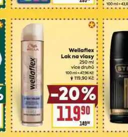Billa Wellaflex lak na vlasy nabídka