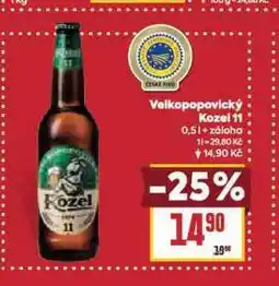 Billa Pivo velkopopovický kozel 11 nabídka