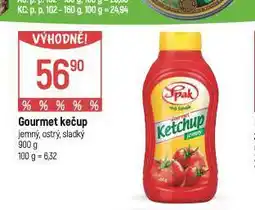 Globus Gourmet kečup nabídka