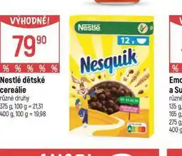 Globus Nestlé dětské cereálie nabídka