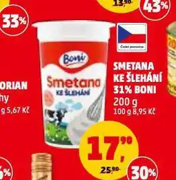 Penny Market Smetana ke šlehání 31% nabídka