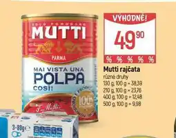 Globus Mutti rajčata nabídka