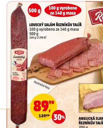 Penny Market Lovecký salám nabídka