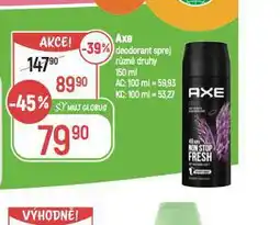 Axe deodorant sprej
