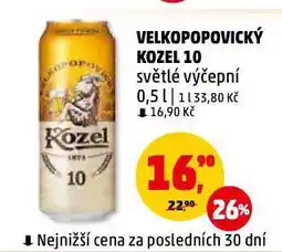 Penny Market Pivo velkopopovický kozel nabídka