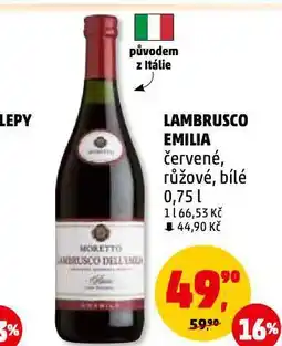 Penny Market Lambrusco emilia nabídka