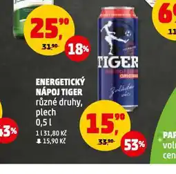 Penny Market Tiger energy drink nabídka