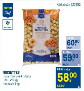 Makro NOISETTES nabídka