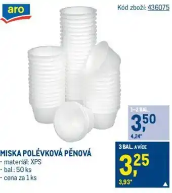 Makro MISKA POLÉVKOVÁ PĚNOVÁ nabídka