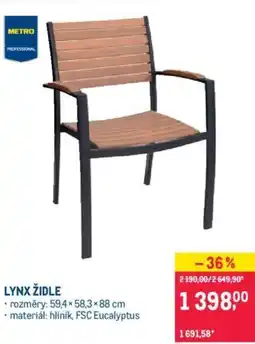 Makro LYNX ŽIDLE nabídka
