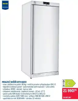Makro MRAZICÍ SKŘÍŇ GFR 6600 nabídka