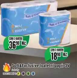 Tamda Foods Soft&Exclusive toaletní papír 3V nabídka
