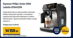 Datart Espresso Philips Series 5400 LatteGo EP5447/90 nabídka