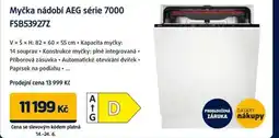 Datart Myčka nádobí AEG série 7000 FSB53927Z nabídka
