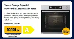 Datart Trouba Gorenje Essential BSA6737E15X SteamAssist nerez nabídka