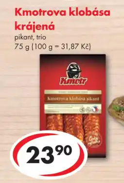 CBA Kmotrova klobása krájená nabídka