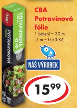 CBA Potravinová fólie