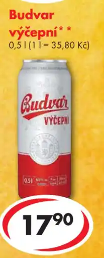CBA Budvar výčepní nabídka