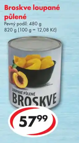 CBA Broskve loupané půlené nabídka