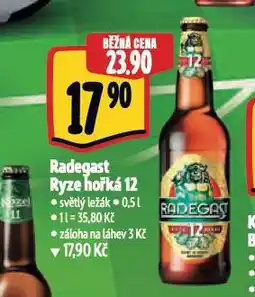 Albert Pivo radegast ryze hořká 12 nabídka