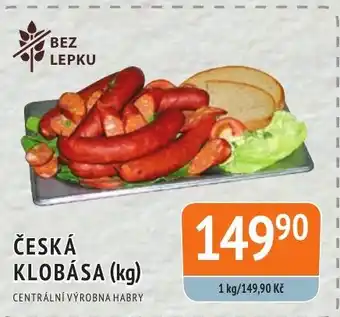 Coop hb ČESKÁ KLOBÁSA (kg) nabídka