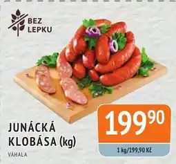 Coop hb JUNÁCKÁ KLOBÁSA (kg) nabídka