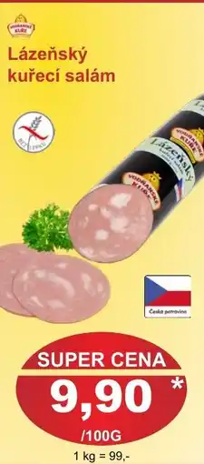 PLUS JIP Lázeňský kuřecí salám nabídka
