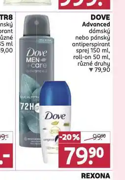 Rossmann Dove advanced antiperspirant nabídka