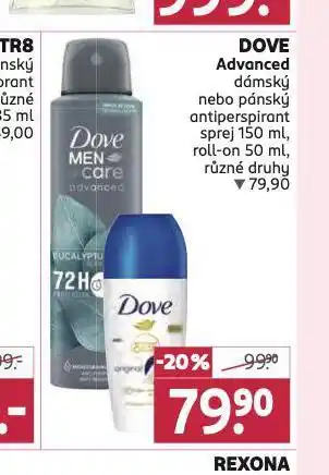 Rossmann Dove advanced antiperspirant nabídka