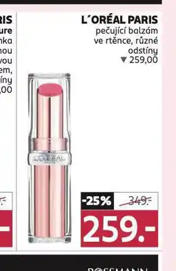 Rossmann Loreal paris pečující balzám ve rtěnce nabídka