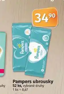 Coop Pampers vlhčené ubrousky nabídka