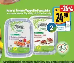 Albert Veggie bio pomazánky nabídka