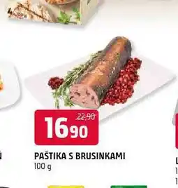 Terno Paštika s brusinkami nabídka